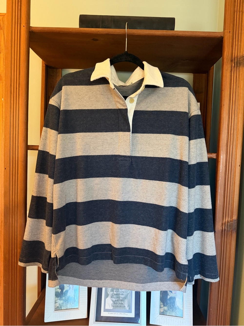 Faherty Legend Sweater Rugby Popover - Picture 2 of 8
